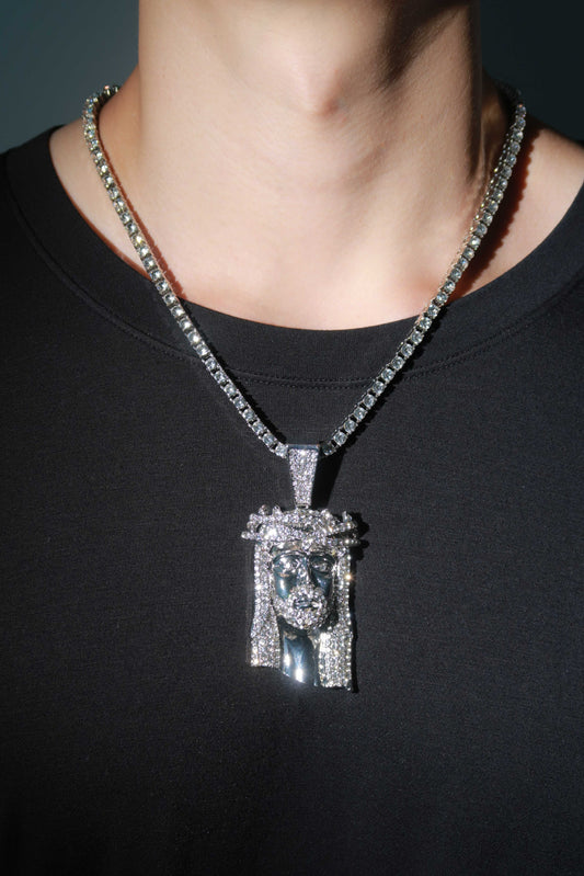 Iced Jesus Piece Pendant