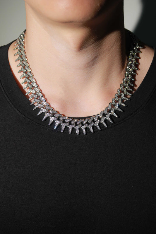 Iced Spike Cuban Link Chain